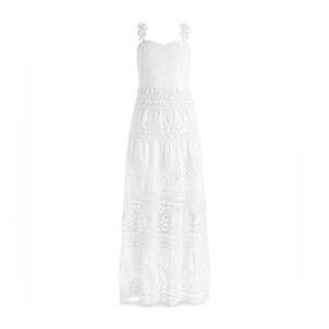 Alice + Olivia White Lace Maxi Dress